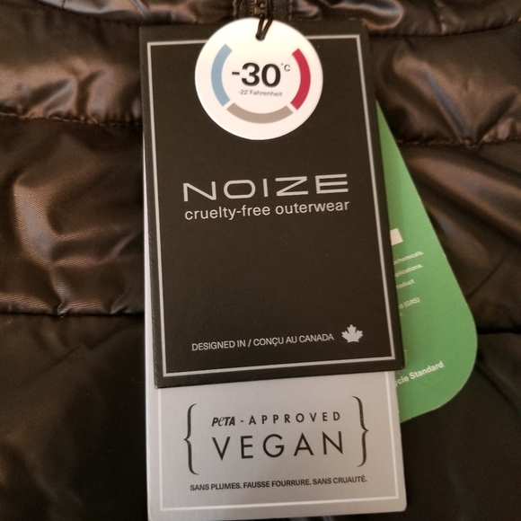 Noize Katy Long Parka, Black Woman’s Size XS. NWT. Vegan Cruelty Free - Picture 6 of 15